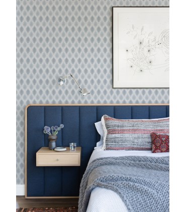 3122-10322 - Mombi Blue Diamond Shibori Wallpaper by Chesapeake