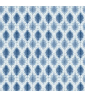 3122-10302 - Mombi Navy Diamond Shibori Wallpaper by Chesapeake