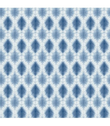 3122-10302 - Mombi Navy Diamond Shibori Wallpaper by Chesapeake