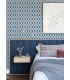 3122-10302 - Mombi Navy Diamond Shibori Wallpaper by Chesapeake
