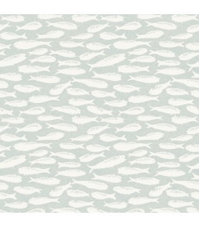 3122-10502 - Nunkie Light Blue Sardine Wallpaper by Chesapeake