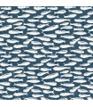 3122-10522 - Nunkie Navy Sardine Wallpaper by Chesapeake