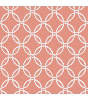 3122-11001 - Quelala Coral Ring Ogee Wallpaper by Chesapeake