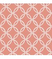 3122-11001 - Quelala Coral Ring Ogee Wallpaper by Chesapeake