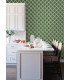 3122-11004 - Quelala Green Ring Ogee Wallpaper by Chesapeake
