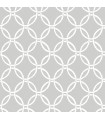 3122-11030 - Quelala Grey Ring Ogee Wallpaper by Chesapeake