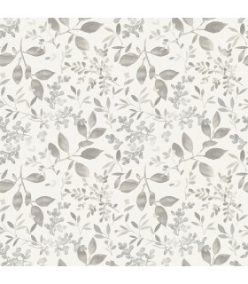 3122-11100 - Tinker Grey Woodland Botanical Wallpaper by Chesapeake