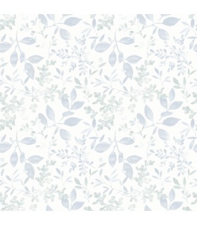 3122-11112 - Tinker Light Blue Woodland Botanical Wallpaper by Chesapeake