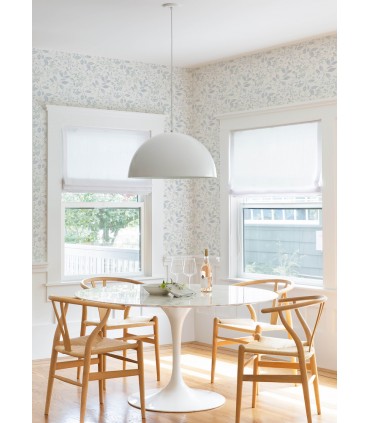 3122-11112 - Tinker Light Blue Woodland Botanical Wallpaper by Chesapeake