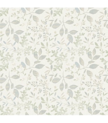 3122-11114 - Tinker Teal Woodland Botanical Wallpaper by Chesapeake