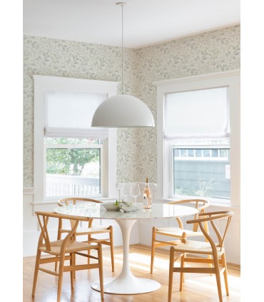 3122-11114 - Tinker Teal Woodland Botanical Wallpaper by Chesapeake