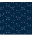 3122-10402 - Yoop Dark Blue Dog Wallpaper by Chesapeake