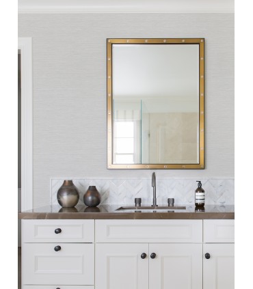 4025-82531 - Cantor Light Grey Faux Grasscloth Wallpaper by Advantage