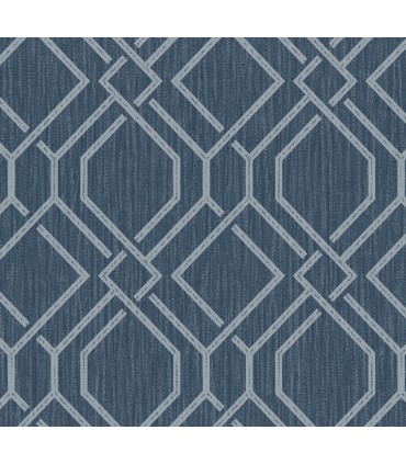 4025-82512 - Frege Blue Trellis Wallpaper by Advantage