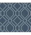 4025-82512 - Frege Blue Trellis Wallpaper by Advantage