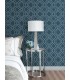 4025-82512 - Frege Blue Trellis Wallpaper by Advantage