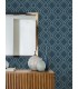 4025-82512 - Frege Blue Trellis Wallpaper by Advantage