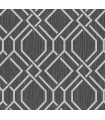 4025-82519 - Frege Charcoal Trellis Wallpaper by Advantage