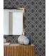 4025-82519 - Frege Charcoal Trellis Wallpaper by Advantage