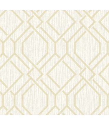 4025-82515 - Frege Gold Trellis Wallpaper by Advantage