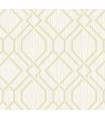 4025-82515 - Frege Gold Trellis Wallpaper by Advantage