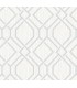 4025-82525 - Frege Silver Trellis Wallpaper by Advantage
