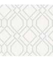 4025-82525 - Frege Silver Trellis Wallpaper by Advantage