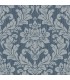 4025-82511 - Galois Blue Damask Wallpaper by Advantage