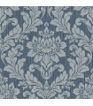 4025-82511 - Galois Blue Damask Wallpaper by Advantage
