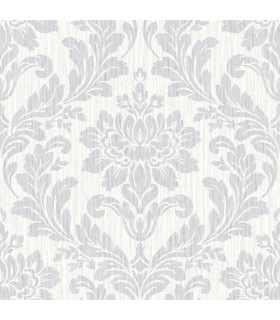 4025-82524 - Galois Light Grey Damask Wallpaper by Advantage