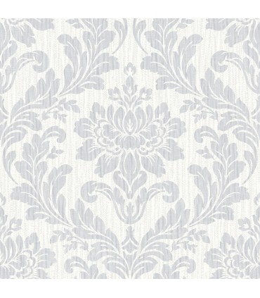 4025-82524 - Galois Light Grey Damask Wallpaper by Advantage
