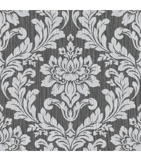 4025-82517 - Galois Silver Damask Wallpaper by Advantage