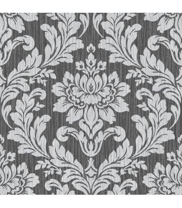 4025-82517 - Galois Silver Damask Wallpaper by Advantage