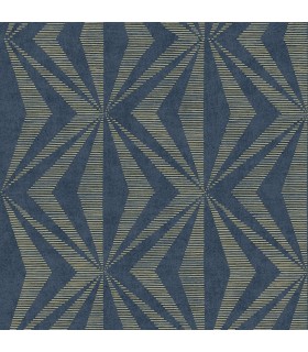 4025-82552 - Monge Blue Geometric Wallpaper by Advantage