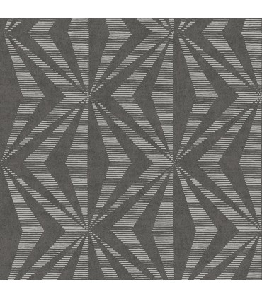 4025-82547 - Monge Charcoal Geometric Wallpaper by Advantage