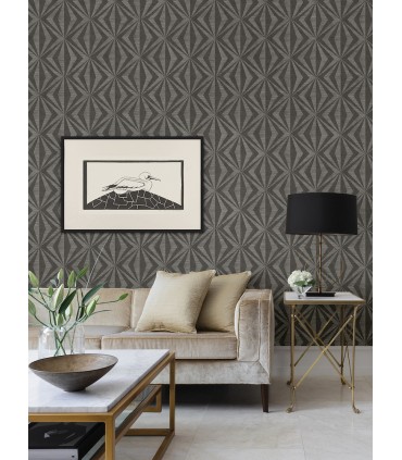 4025-82547 - Monge Charcoal Geometric Wallpaper by Advantage