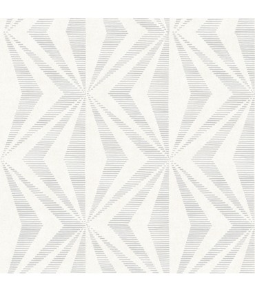 4025-82548 - Monge Silver Geometric Wallpaper by Advantage
