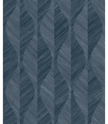 4025-82501 - Oresome Indigo Ogee Wallpaper by Advantage