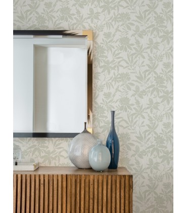 4025-82535 - Riemann Green Floral Wallpaper by Advantage