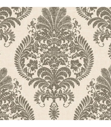 LN10400 - Antigua Damask Wallpaper-Luxe Retreat by Lillian August