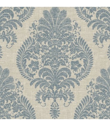 LN10402 - Antigua Damask Wallpaper-Luxe Retreat by Lillian August