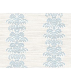 LN10502 - Palm Frond Stripe Stringcloth Wallpaper-Luxe Retreat by Lillian August