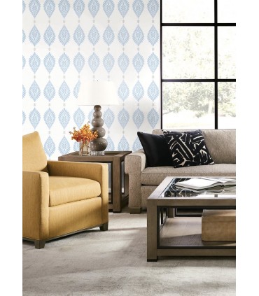 LN10602 - Mirasol Palm Frond Wallpaper-Luxe Retreat by Lillian August