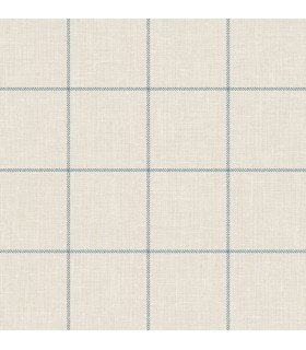 LN10702 - Linen Check Wallpaper-Luxe Retreat by Lillian August