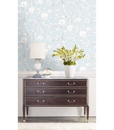 LN11122 - Southport Floral Trail Wallpaper-Luxe Retreat by Lillian August