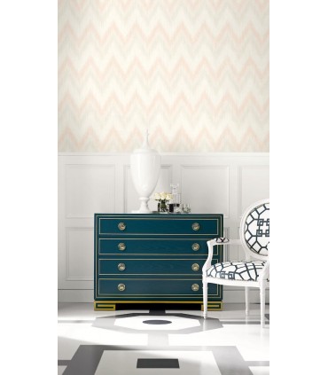 LN11201 - Regent Flamestitch Stringcloth Wallpaper-Luxe Retreat by Lillian August