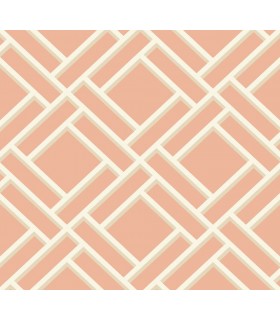 LN11501 - Block Trellis Wallpaper-Luxe Retreat by Lillian August