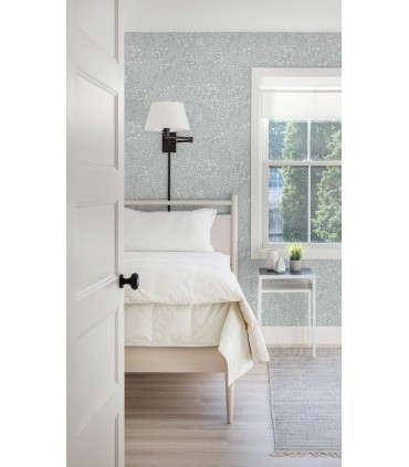 2932-65130 - Siv Flowers Wallpaper- by A Street