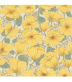 2932-65112 - Matilda Yellow Poppy Fields Wallpaper- by A Street