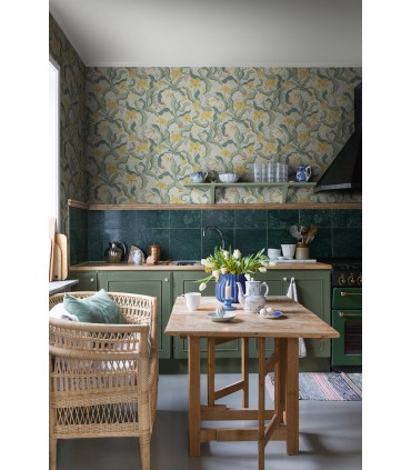 2932-65118 - Bodri Yellow Tulip Garden Wallpaper by A Street